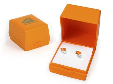 Smykkeæske, Ring eller ørepynt - Orange